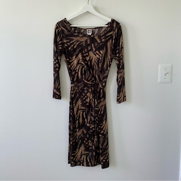 Anne Klein Women’s Boat Neck Waist Tie Detail Dress EUC - Picture 1 of 9